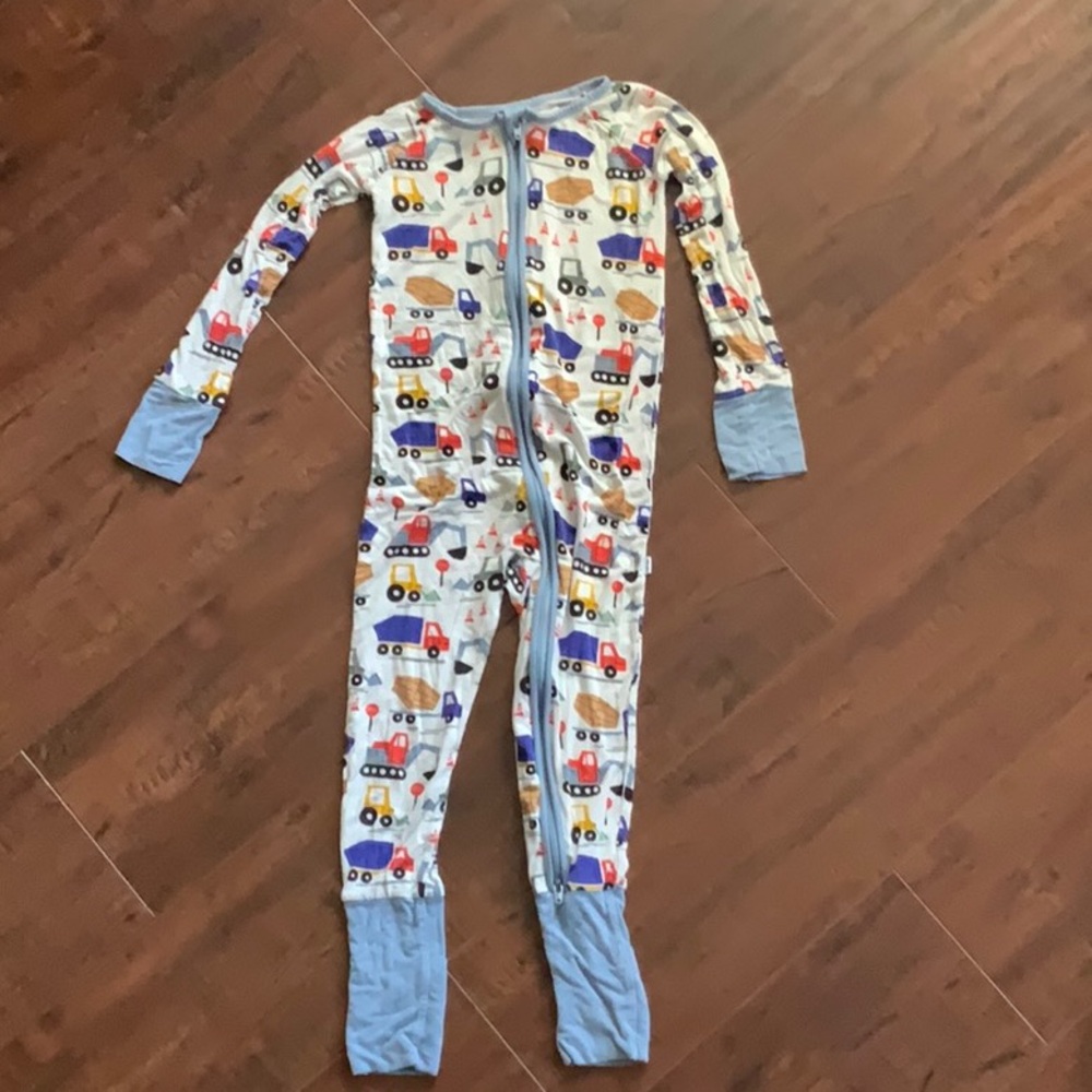 Construction zip-up pajamas littlesleepies